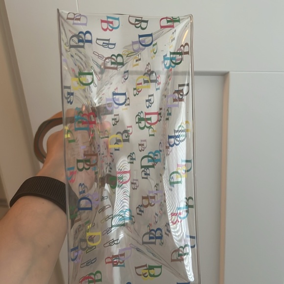 DOONEY & BOURKE Signature DB Small Clear Lunch Mini Tote Handbag Multi Color - Picture 4 of 10